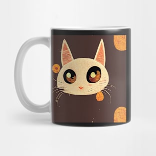 Cute Cat pattern 45 regular grid Mug